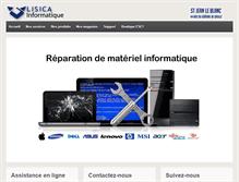 Tablet Screenshot of lisica.fr
